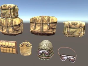soldier accessories 3D Model