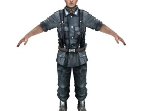 द्वितीय विश्व युद्ध के नाजी सैनिक 3D मॉडल