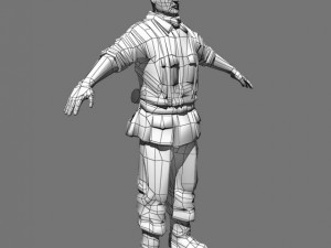 wwii nazi soldier 3D Model