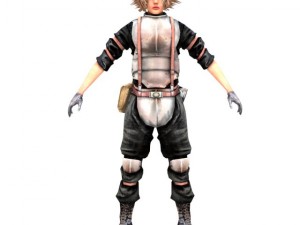woman soldier 3D Model