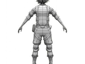 woman soldier 3D मॉडल