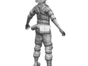 woman soldier 3D Model