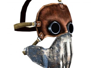 nazi mask and helmet Modelo 3D