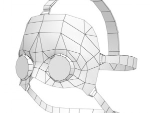 nazi mask and helmet Modelo 3D