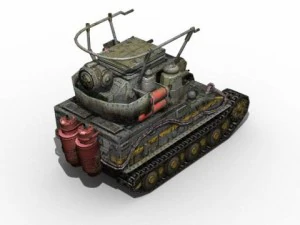 carro armato mostruoso Modello 3D