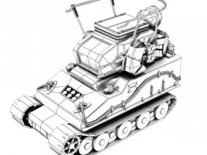 carro armato mostruoso Modello 3D