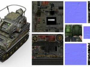 carro armato mostruoso Modello 3D