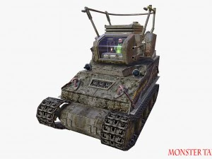 carro armato mostruoso Modello 3D