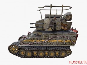 carro armato mostruoso Modello 3D