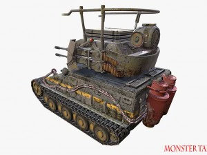 carro armato mostruoso Modello 3D