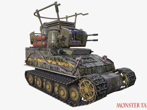 carro armato mostruoso Modello 3D