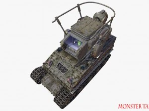 carro armato mostruoso Modello 3D