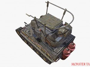 carro armato mostruoso Modello 3D