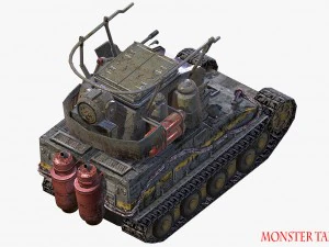 carro armato mostruoso Modello 3D