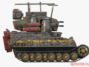 carro armato mostruoso Modello 3D