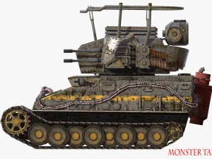 carro armato mostruoso Modello 3D