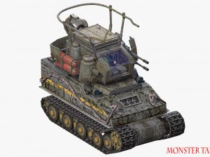 carro armato mostruoso Modello 3D