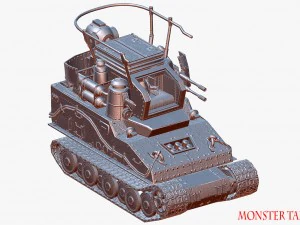 carro armato mostruoso Modello 3D