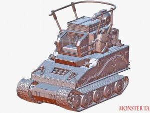 carro armato mostruoso Modello 3D