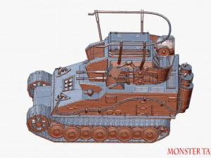 carro armato mostruoso Modello 3D