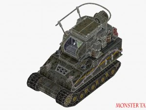 carro armato mostruoso Modello 3D