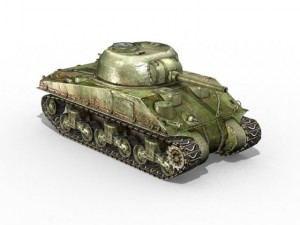 m4 sherman tank 3D Model