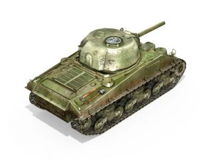 m4 sherman tank 3D Model