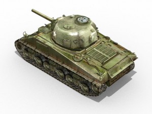 m4 sherman tank 3D Model