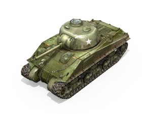 m4 sherman tank 3D Model