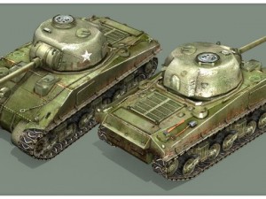 m4 sherman tank 3D Model