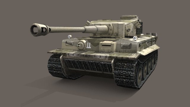 panzer vi tiger german heavy tank 3D Model .c4d .max .obj .3ds .fbx .stl .blend 