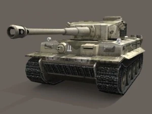 Panzer VI Tiger, deutscher schwerer Panzer 3D Modell