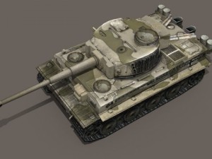 panzer vi tiger german heavy tank 3D Model