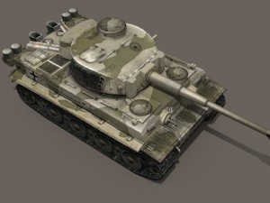 panzer vi tiger german heavy tank 3D Model