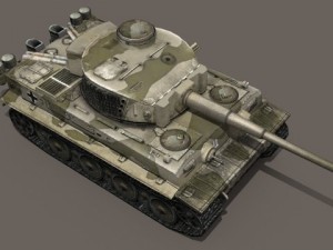 panzer vi tiger german heavy tank 3D Model