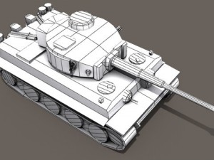 panzer vi tiger german heavy tank 3D Model