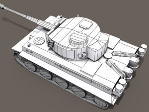 panzer vi tiger german heavy tank 3D Model