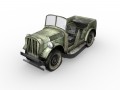 german wwii military car Modello 3D