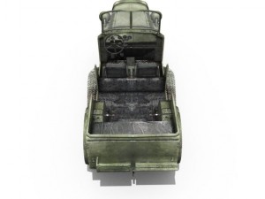 german wwii military car Model 3D