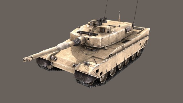 type90 battle tank 3D Model .c4d .max .obj .3ds .fbx .stl .blend 