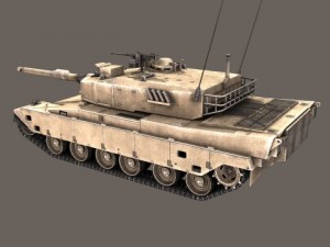 type90 battle tank 3D Model