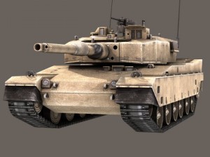 type90 battle tank 3D Model