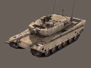 type90 battle tank 3D Model
