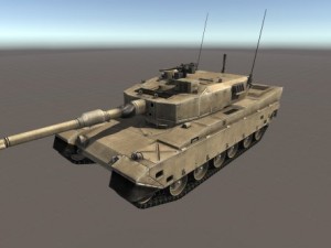 type90 battle tank 3D Model