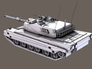 type90 battle tank 3D Model