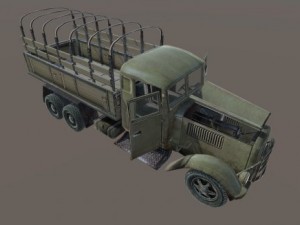 army truck Modello 3D
