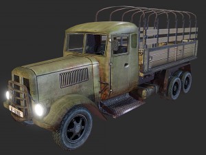 army truck 3D 模型
