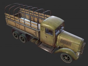 army truck Modello 3D