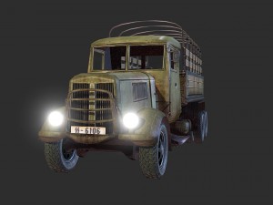 army truck Modello 3D