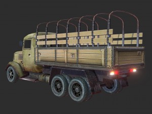 army truck Modello 3D